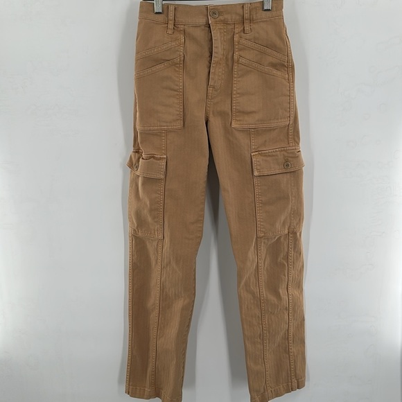 Madewell The Garment-Dyed '90s Straight Cargo Pant Sand Dune 23 - Picture 4 of 8